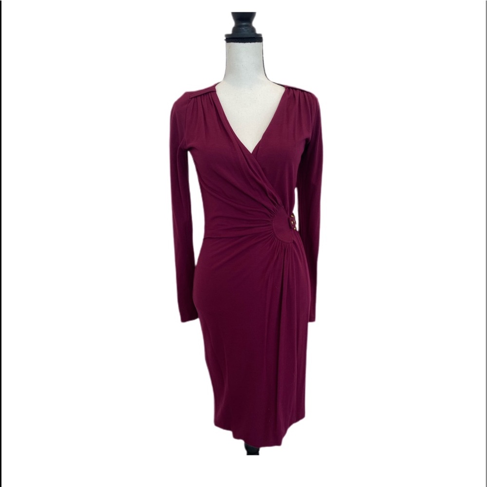 Gucci Burgandy Night Out Dress / Wrap Size 4